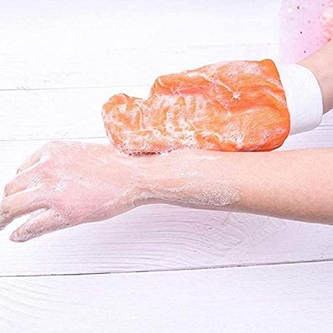 Bastex Korean Exfoliating Cloth Towels Washcloth Bath Scrup Mitt Italy Towel - 3pcs (Red,Green,Yellow) in 1 Package - Image 4